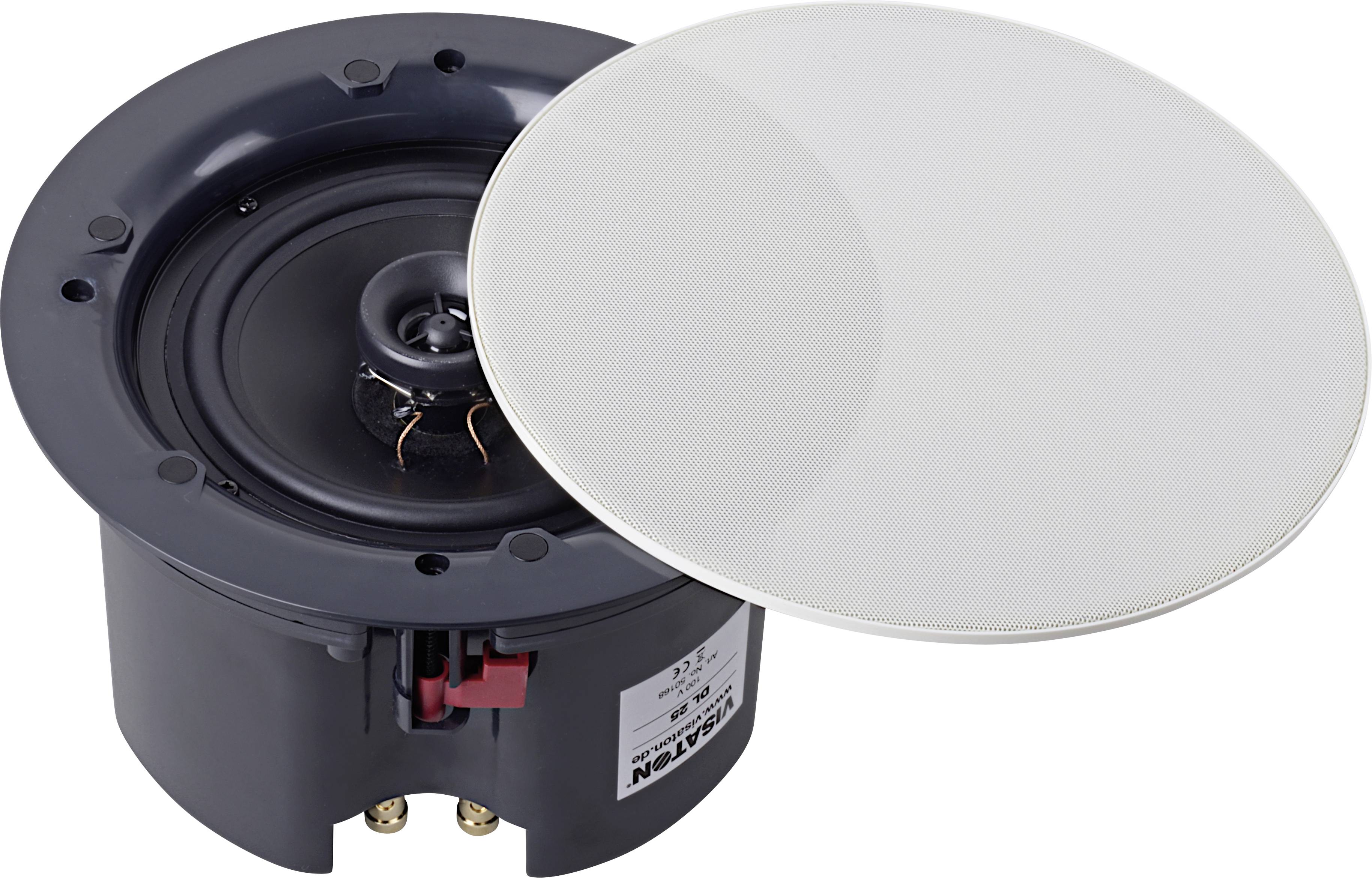 Visaton DL 25 - 100 V/8 Ohm Enceinte de plafond 30 W 100 V blanc pur (RAL 9010) 1 pc(s)