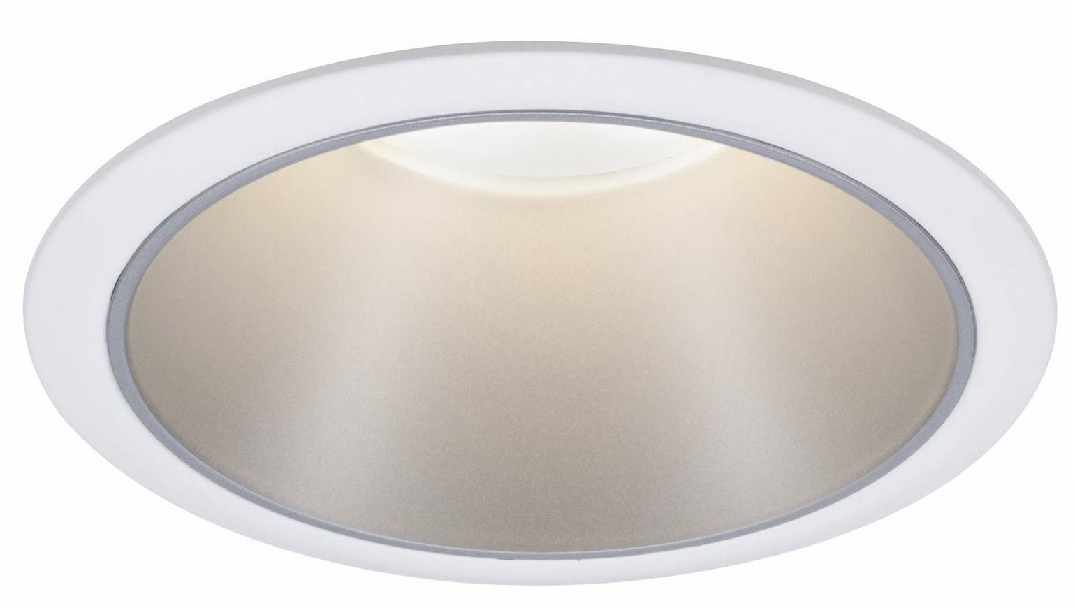 Paulmann 93398 Luminaire à LED encastrable LED GU10 10 W blanc mat, argent