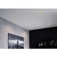 Paulmann 93396 Luminaire à LED encastrable GU10 blanc mat, or Paulmann 93396 Luminaire à LED encastrable GU10 blanc mat, or