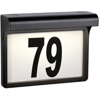 Eclairage solaire pour numéro de maison Paulmann 95388 0.05 W blanc chaud noir Eclairage solaire pour numéro de maison Paulmann 95388 0.05 W blanc chaud noir