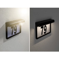Eclairage solaire pour numéro de maison Paulmann 95388 0.05 W blanc chaud noir Eclairage solaire pour numéro de maison Paulmann 95388 0.05 W blanc chaud noir