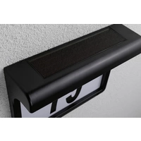Eclairage solaire pour numéro de maison Paulmann 95388 0.05 W blanc chaud noir Eclairage solaire pour numéro de maison Paulmann 95388 0.05 W blanc chaud noir
