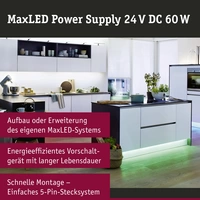 Paulmann 79830 FN MaxLED Power Supply Source de courant constant pour LEDs 230 V (l x H x P) 61 x 32 x 184 mm 1 pc(s) Paulmann 79830 FN MaxLED Power Supply Source de courant constant pour LEDs 230 V (l x H x P) 61 x 32 x 184 mm 1 pc(s)