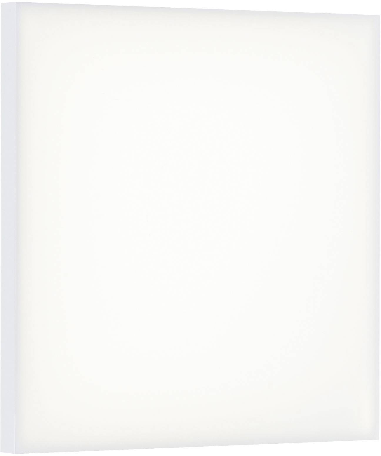 Boîte lumineuse blanche rectangulaire, sur un fond neutre.