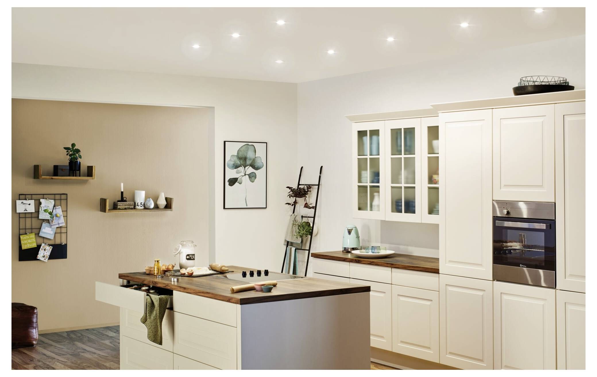 Paulmann 93400 Luminaire à LED encastrable jeu de 10 LED GU10 blanc