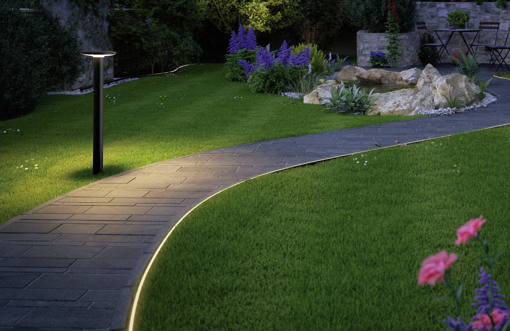 Paulmann Poller Plate 94312 Système d'éclairage Plug&Shine LED 6.1 W blanc chaud anthracite