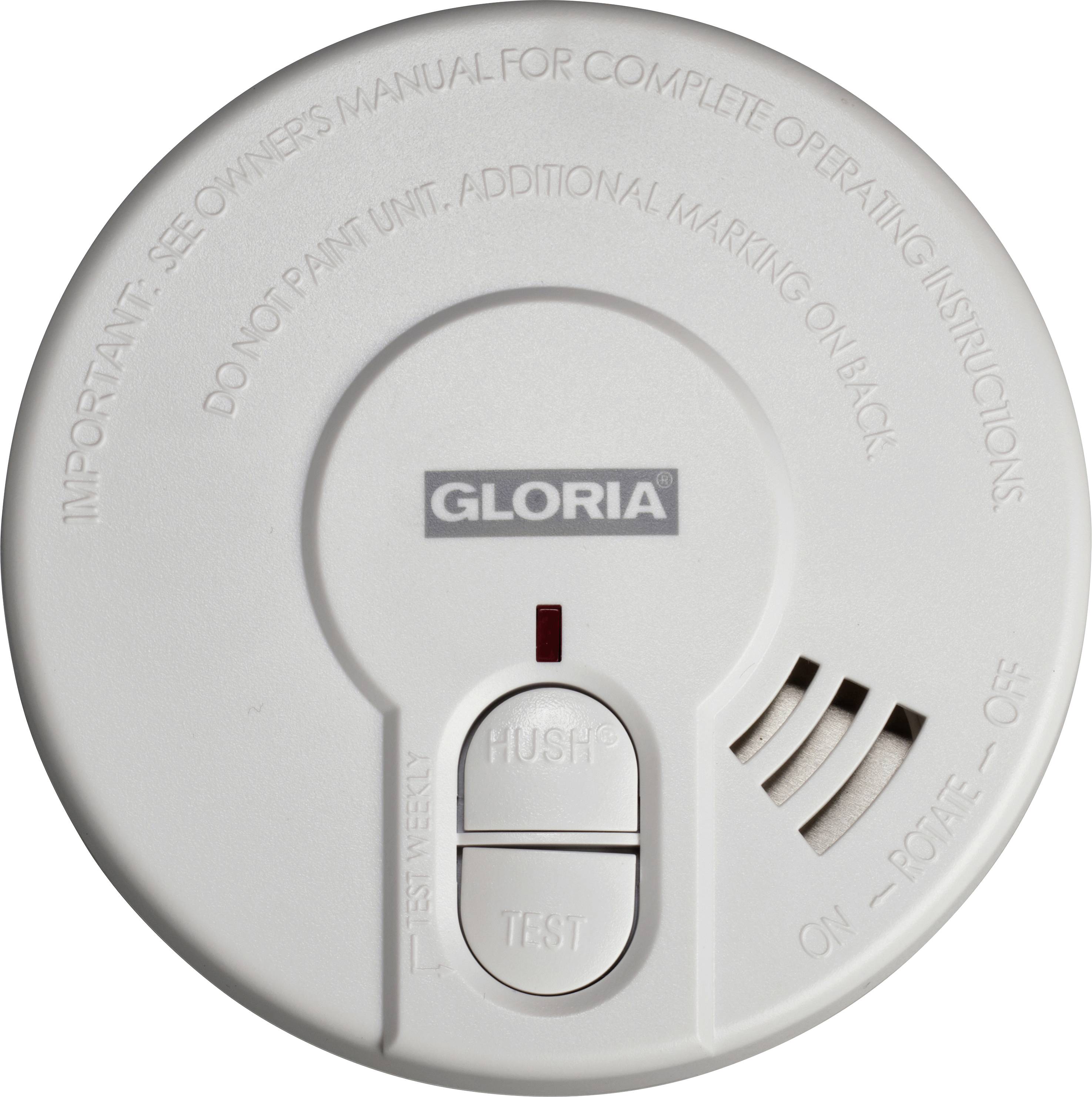 Détecteur de fumée Gloria R2 25186000.0000 à pile(s)