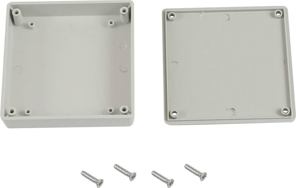 Boîtier universel Hammond Electronics 1551XGY ABS gris 80 x 80 x 20 1 pc(s)
