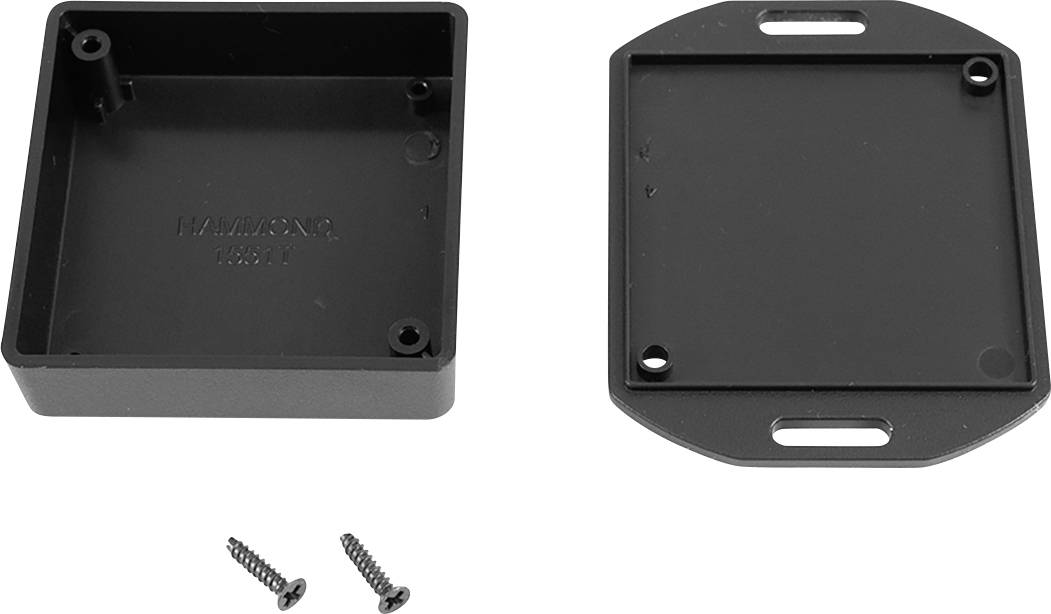 Boîtier universel Hammond Electronics 1551TFLBK ABS noir 60 x 60 x 20 1 pc(s)