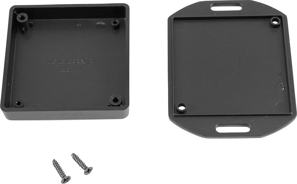 Boîtier universel Hammond Electronics 1551TTFLBK ABS noir 60 x 60 x 15 1 pc(s)
