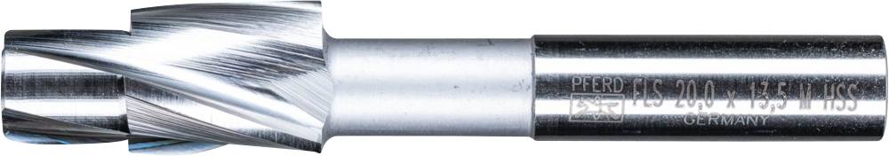 Un fraiseur cylindrique en métal avec des arêtes de coupe tranchantes, adapté pour l'usinage de surfaces métalliques ou en plastique.