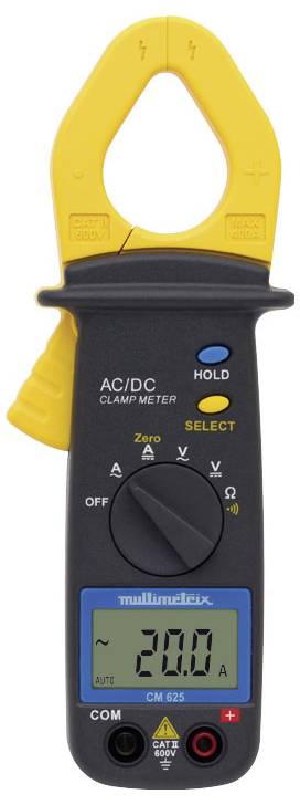 Multimetrix CM 625 Pince ampèremétrique numérique CAT III 300 V Affichage (nombre de points): 4300