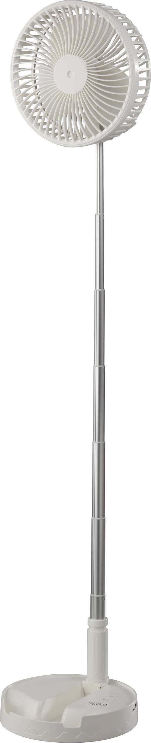 Sygonix Ventilateur USB 2.5 W (Ø x H) 197 mm x 975 mm blanc hauteur réglable