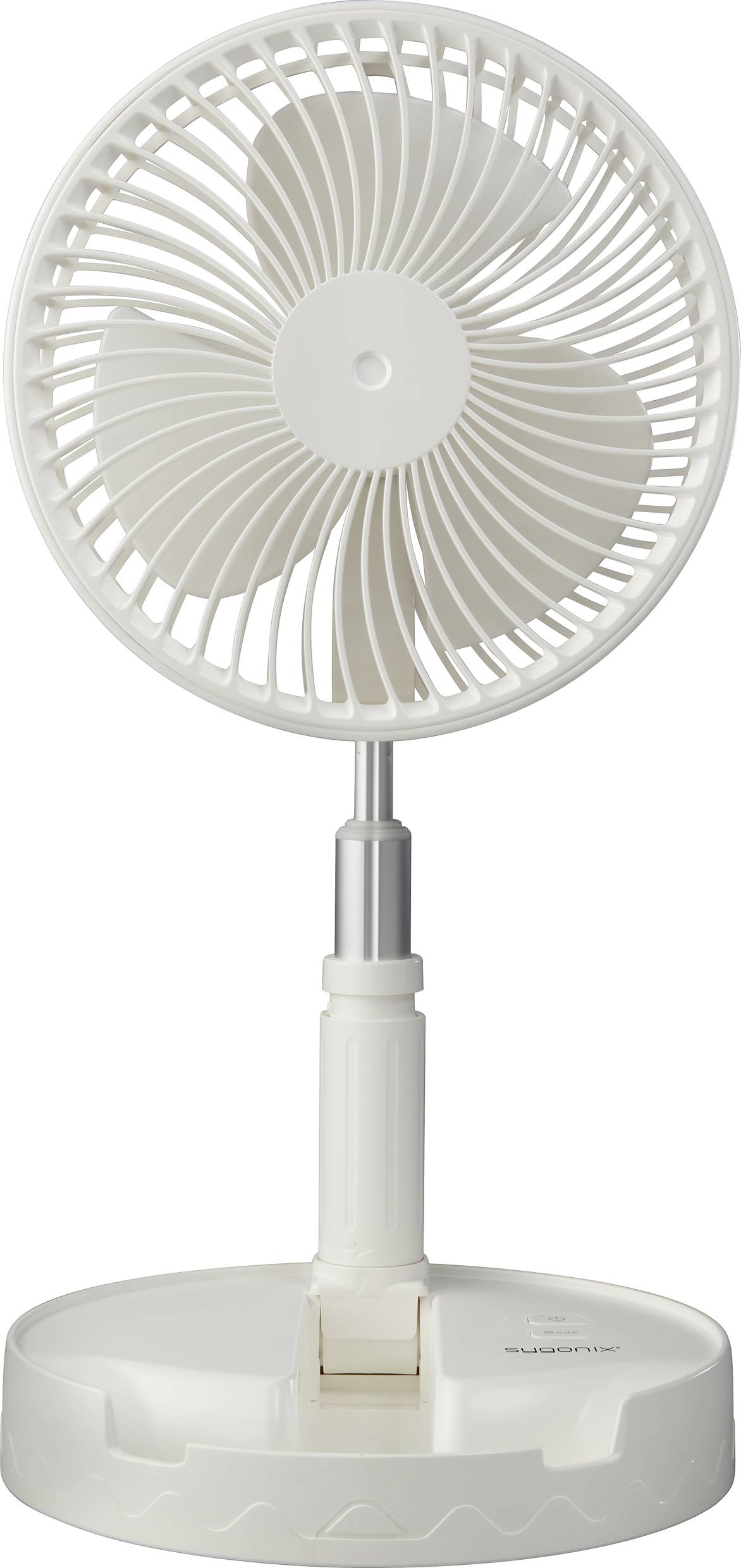 Sygonix Ventilateur USB 2.5 W (Ø x H) 197 mm x 975 mm blanc hauteur réglable