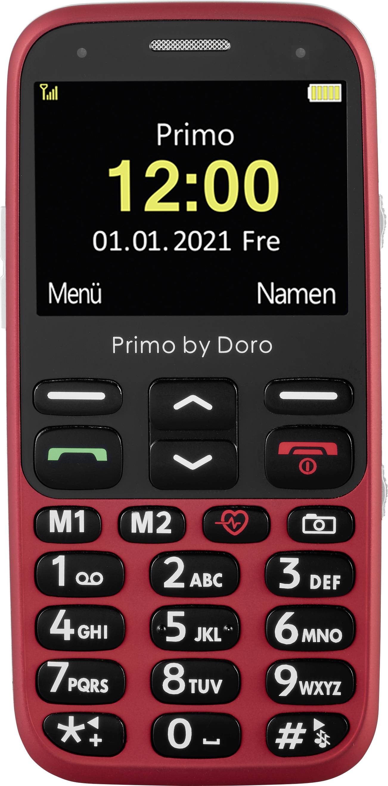 Primo by DORO 368 Téléphone portable pour séniors Touche SOS rouge