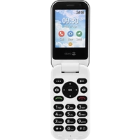 Primo by DORO 7080 Téléphone portable à clapet pour séniors Touche SOS graphite, blanc Primo by DORO 7080 Téléphone portable à clapet pour séniors Touche SOS graphite, blanc