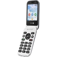 Primo by DORO 7080 Téléphone portable à clapet pour séniors Touche SOS graphite, blanc Primo by DORO 7080 Téléphone portable à clapet pour séniors Touche SOS graphite, blanc