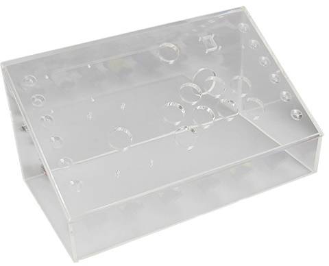 Joy-it Boîtier pour ordinateur monocarte Convient pour (kits de développement): Raspberry Pi verre acrylique transparent