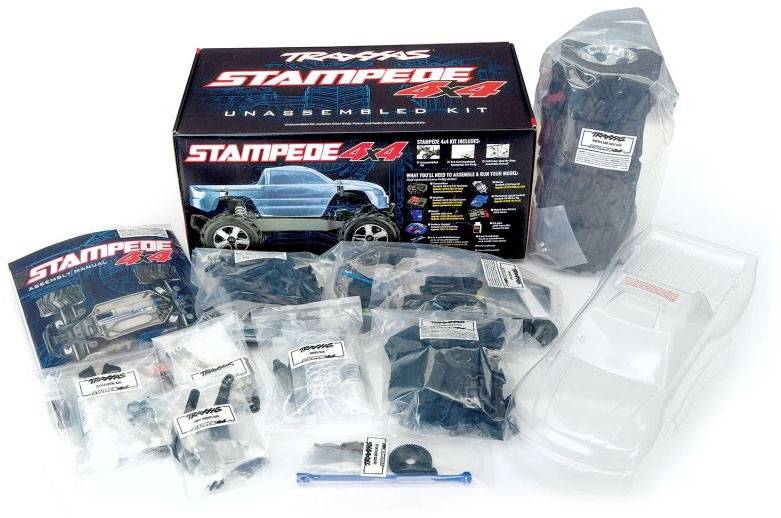 Traxxas 67014-4 Stampede 4x4 Kit + remote & electronic Auto RC