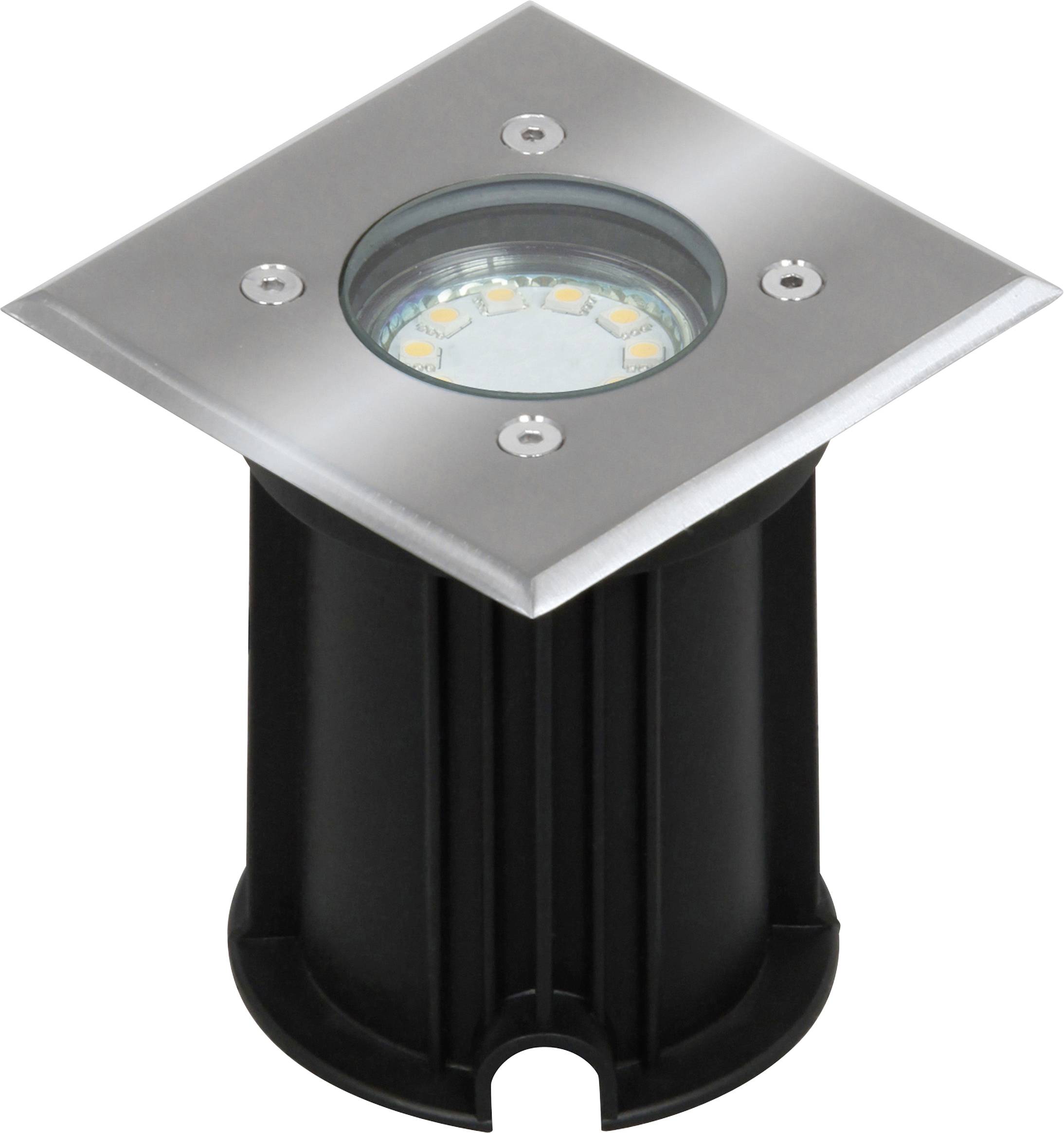 Smartwares 01.586.20 Luminaire extérieur encastrable GU10 LED 3 W argent