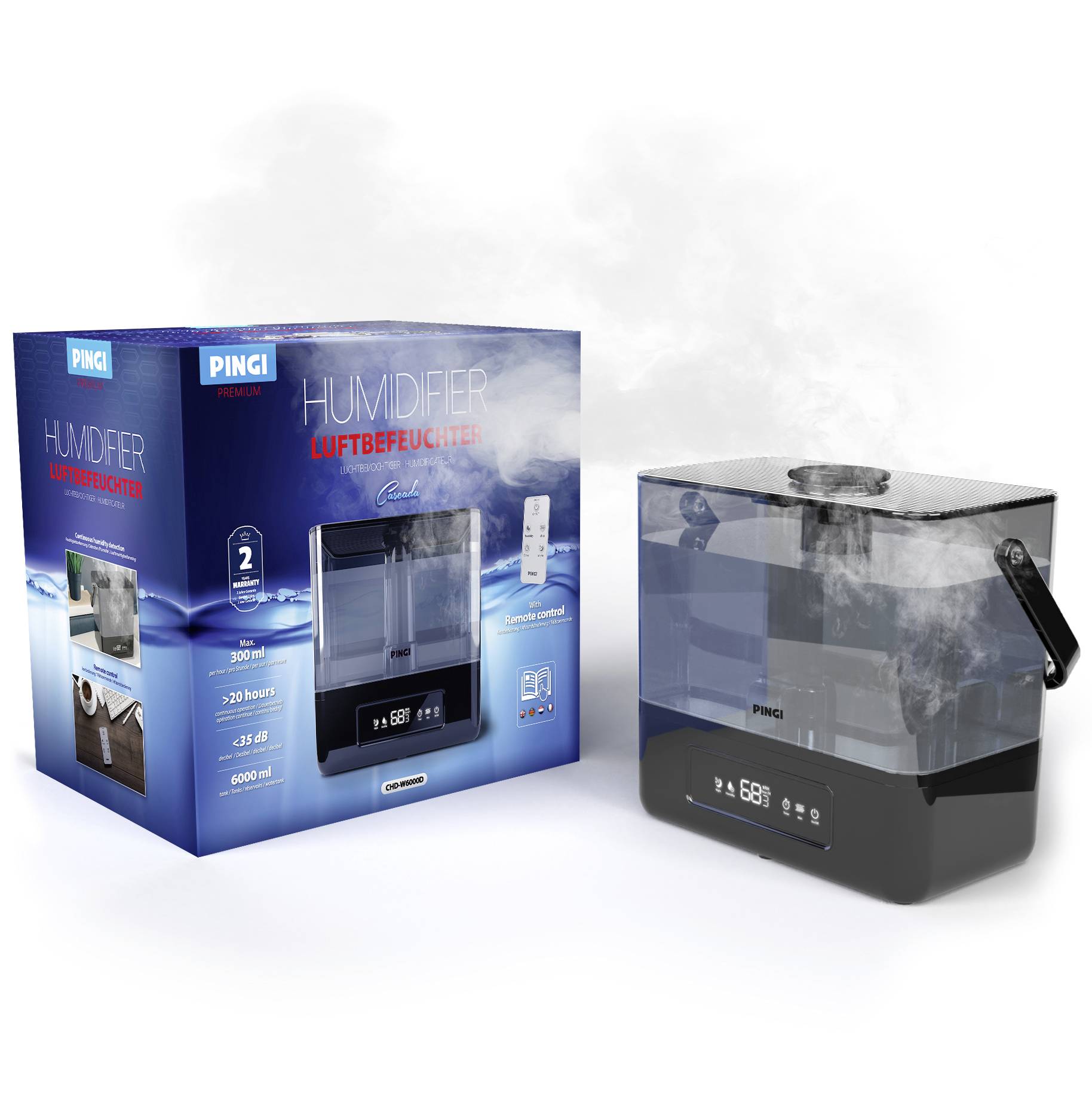 PINGI Humidificateur à ultrasons 1 pc(s)