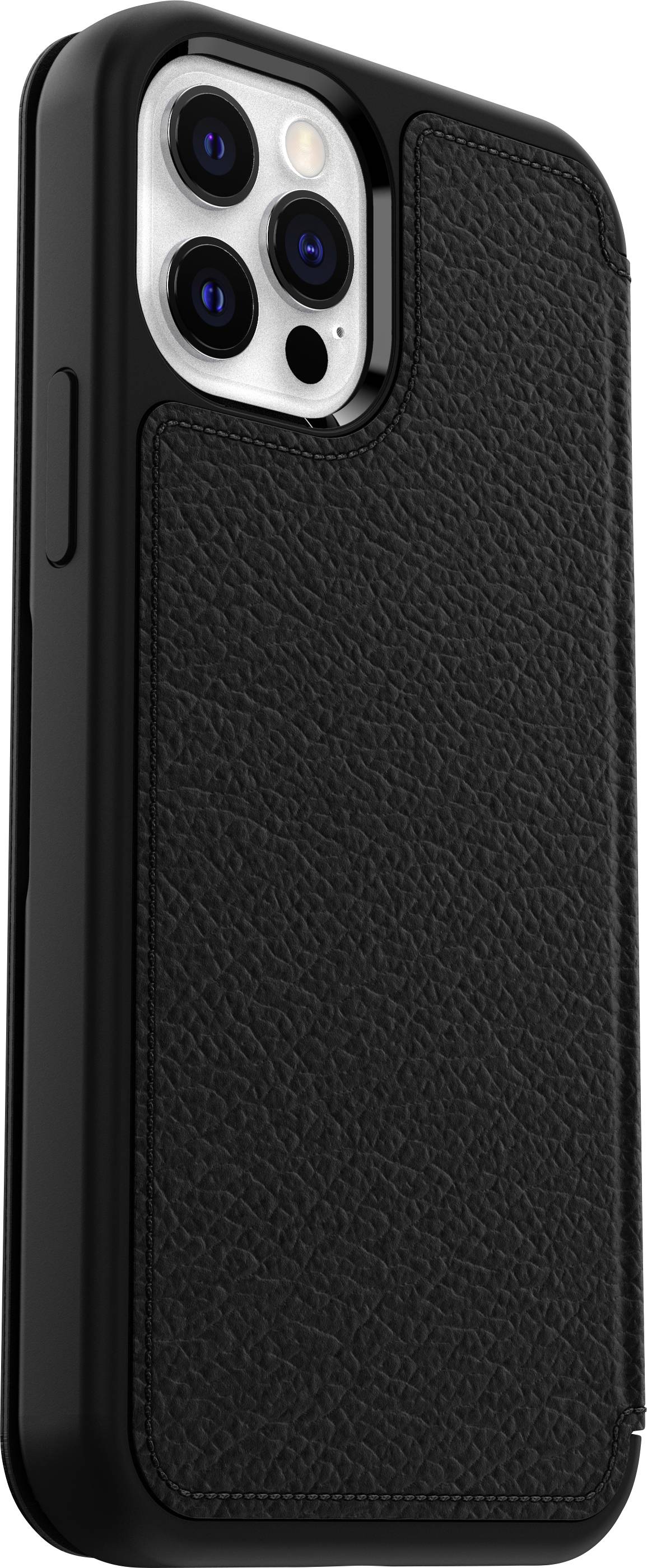 Otterbox Strada Étui portefeuille Apple iPhone 12, iPhone 12 Pro noir étui à rabat, résistant aux chocs 77-65420