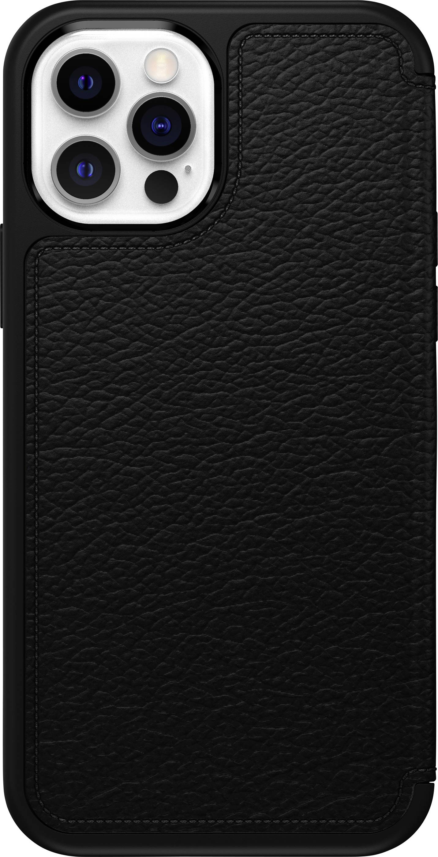 Otterbox Strada Étui portefeuille Apple iPhone 12, iPhone 12 Pro noir étui à rabat, résistant aux chocs 77-65420