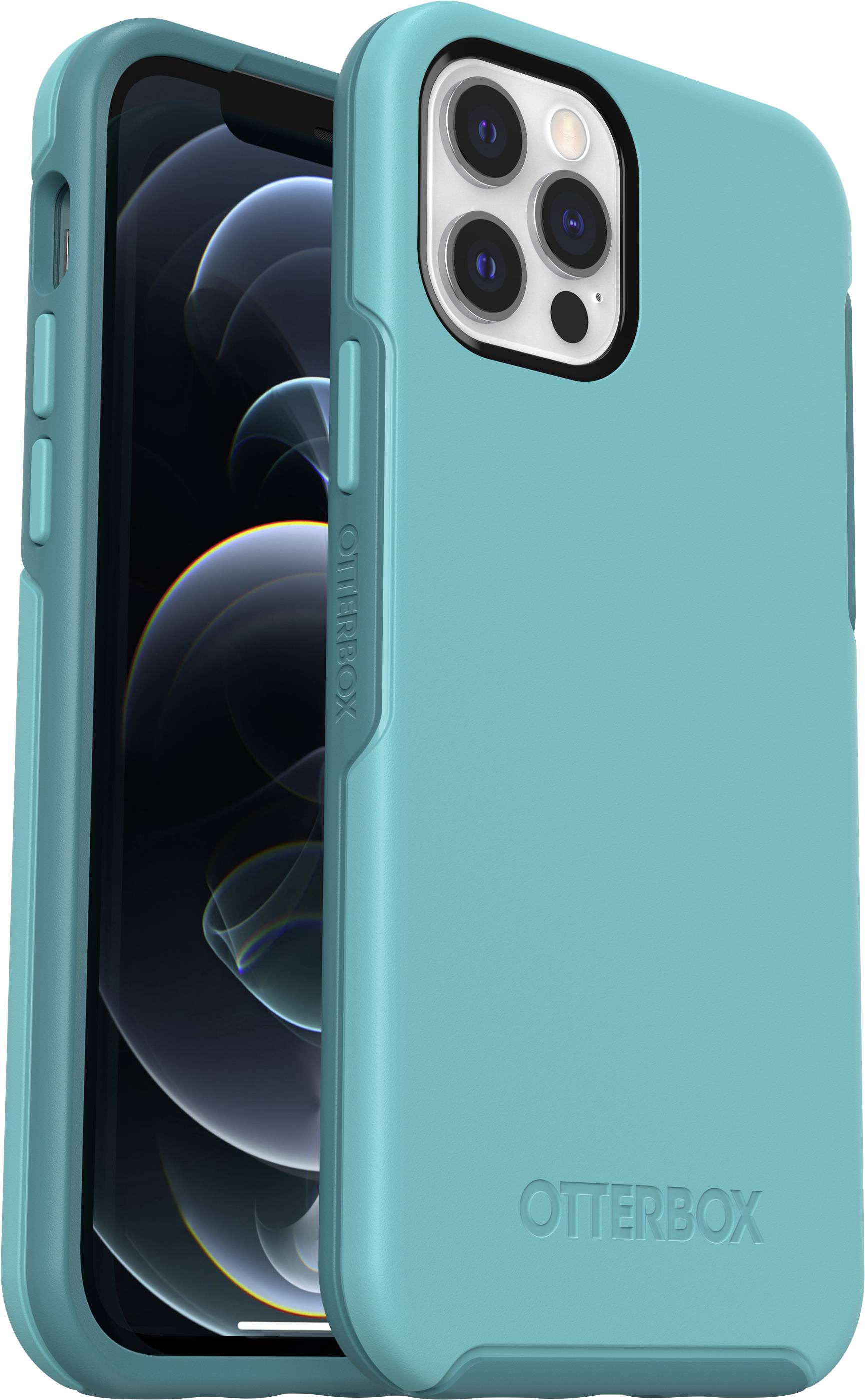 Otterbox Symmetry Coque arrière Apple iPhone 12, iPhone 12 Pro bleu turquoise