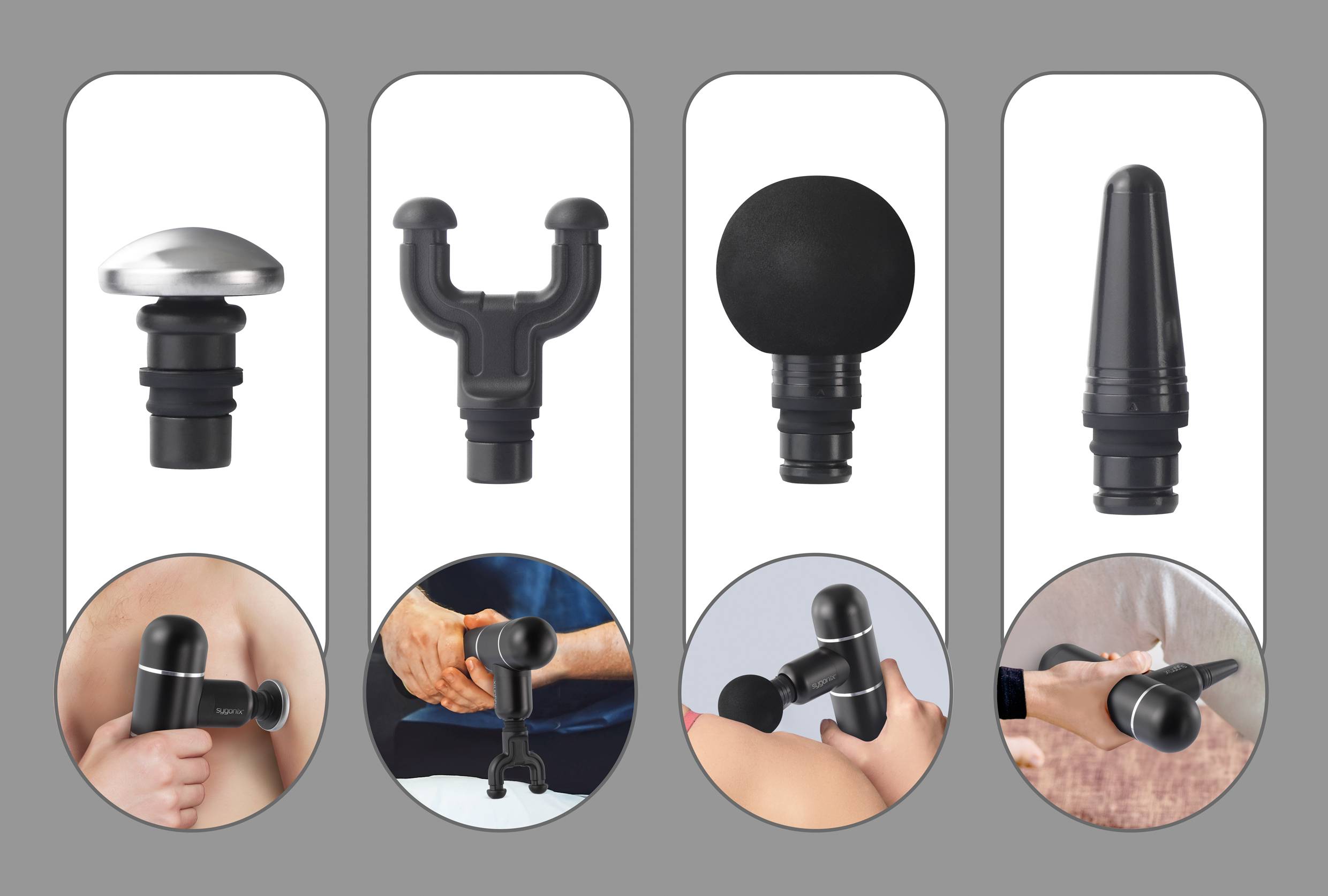 Sygonix Appareil de massage 15 W noir