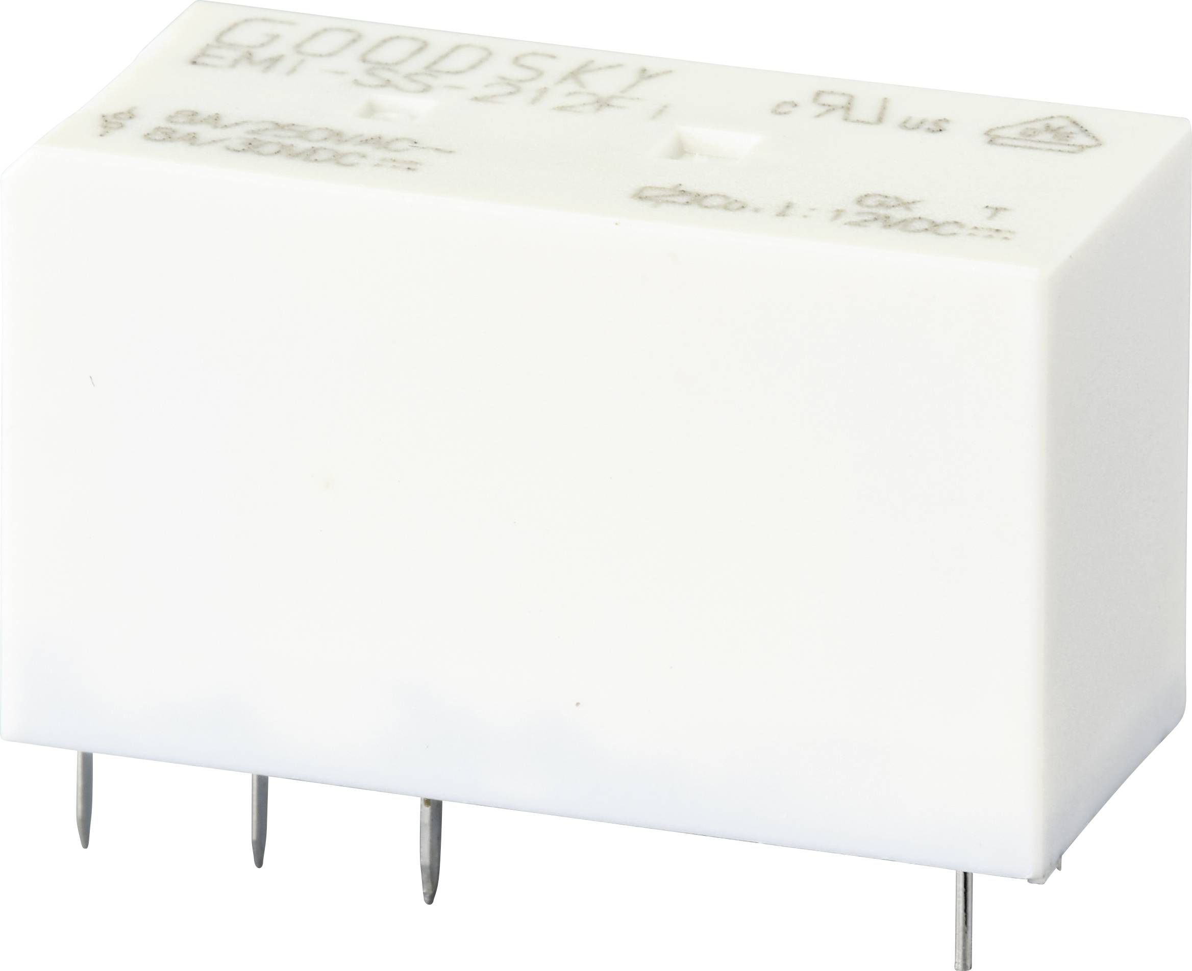 GoodSky EMI-SS-212FI Relais pour circuits imprimés 12 V/DC 8 A 2 inverseurs (RT) Tube