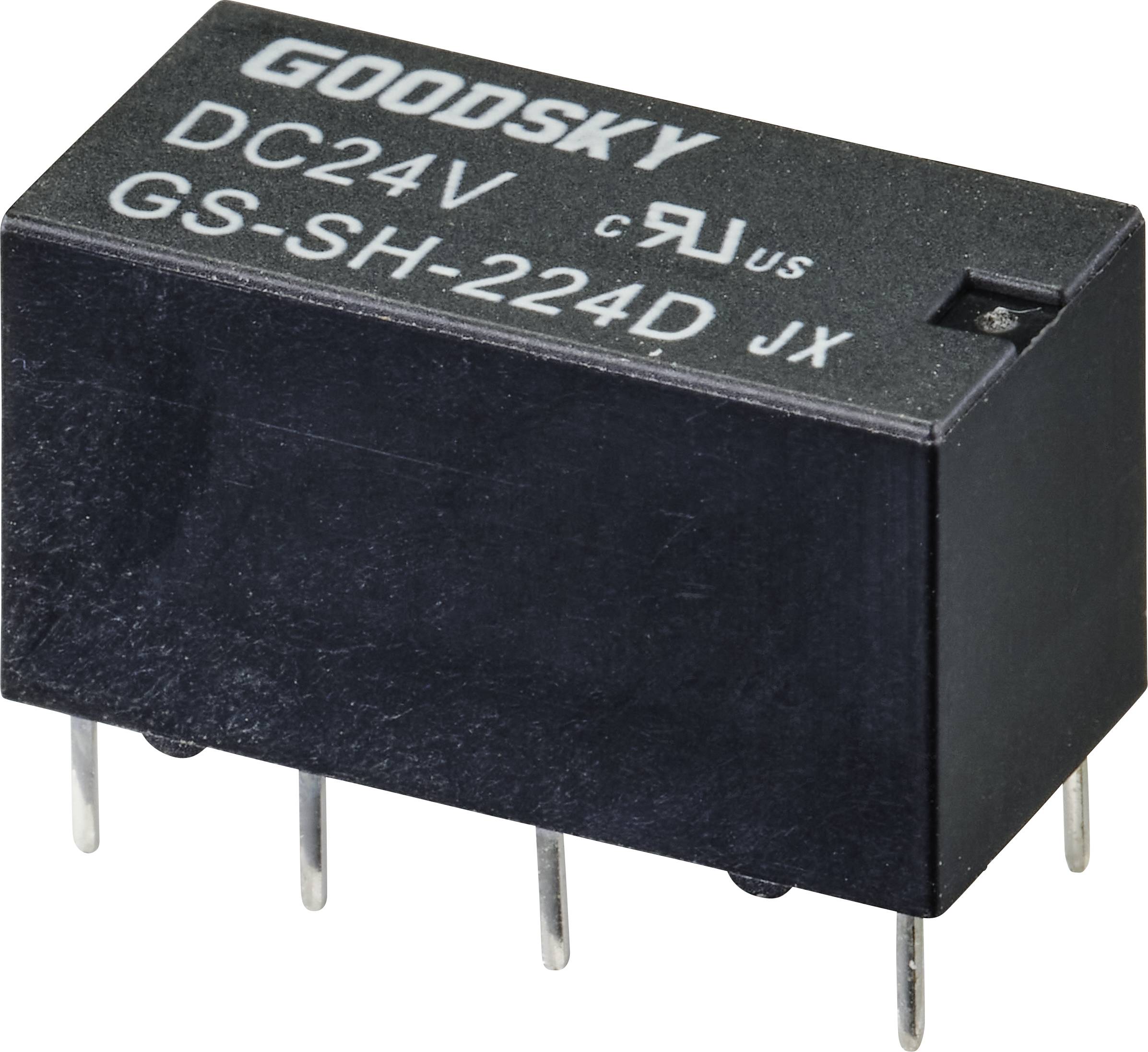 GoodSky GS-SH-224D Relais pour circuits imprimés 24 V/DC 2 A 2 inverseurs (RT) Tube