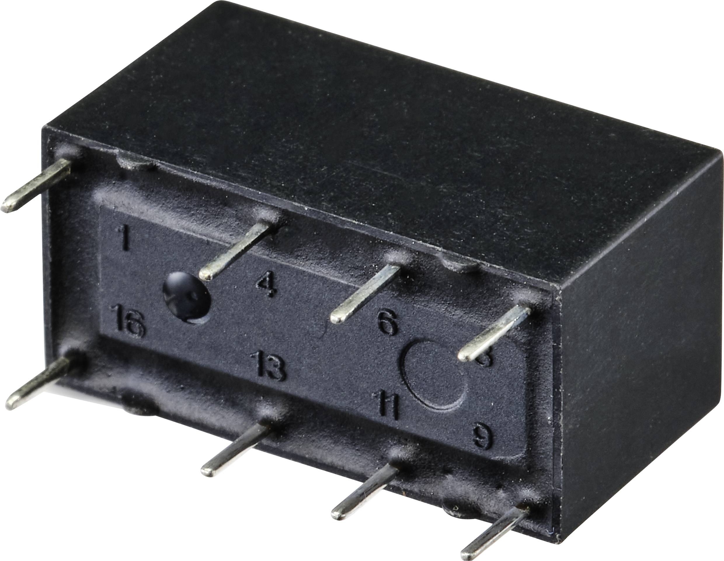 GoodSky GS-SH-205T Relais pour circuits imprimés 5 V/DC 2 A 2 inverseurs (RT) Tube