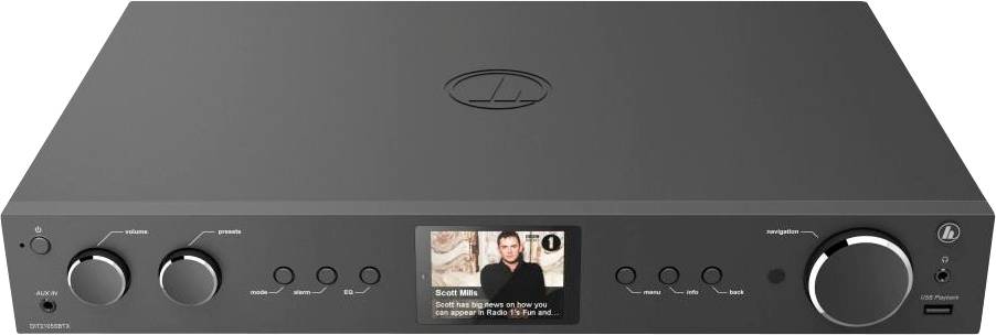 Hama DIT2105SBTX Tuner Hi-Fi pour radio Internet noir radio Internet, DAB+, Bluetooth®, USB