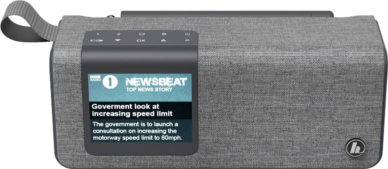Hama DR200BT Radio de table DAB+, FM Bluetooth gris
