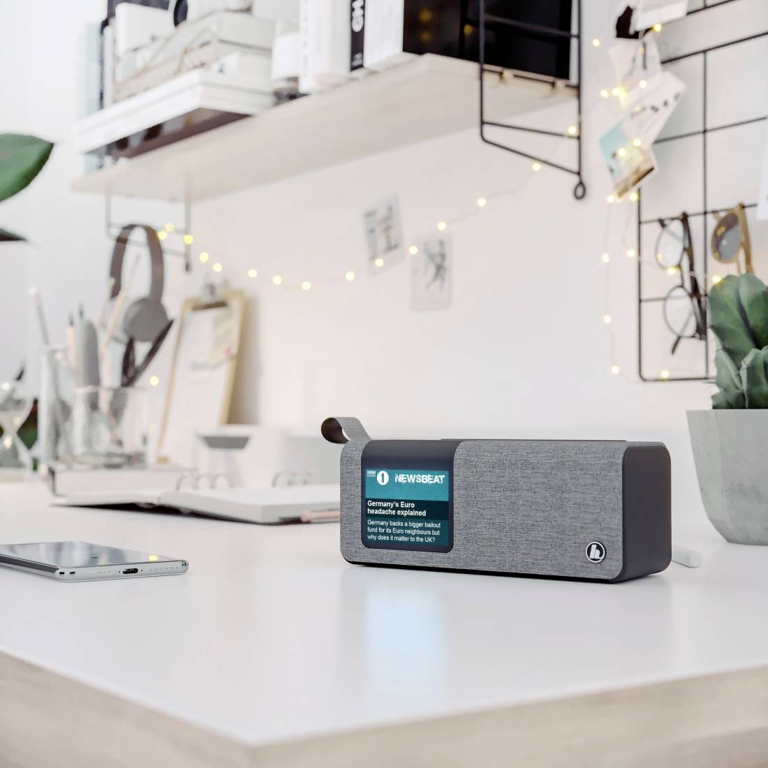 Hama DR200BT Radio de table DAB+, FM Bluetooth gris