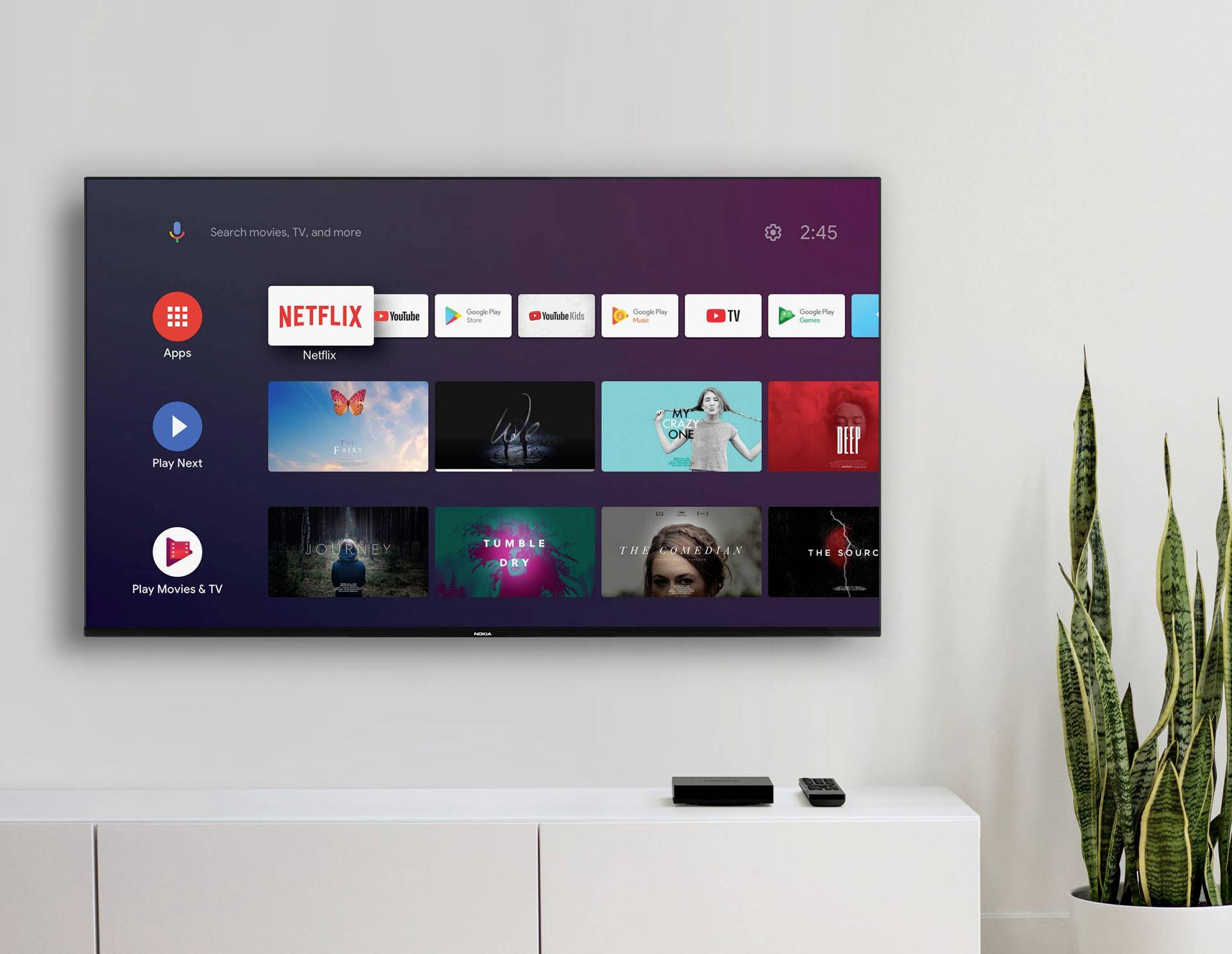 Nokia Streamview Streaming Box 8000 Boîtier de streaming 4k, connexion réseau