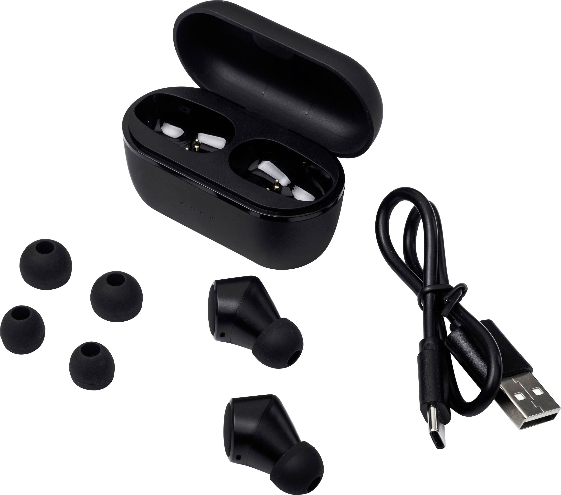 Tie Studio TX6 Écouteurs intra-auriculaires Bluetooth noir micro-casque, volume réglable, résistant à la sueur, hydrophobe