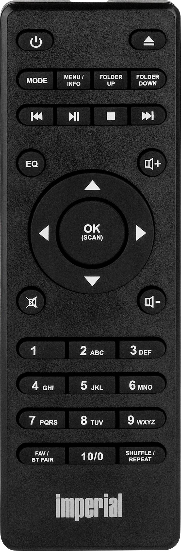 Imperial DABMAN i550CD Récepteur stéréo réseau 2x42 W noir Bluetooth®, DAB+, radio Internet, USB, WiFi