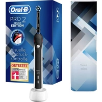 Oral-B Pro2 2500 Design Edition 2500 Brosse à dents électrique rotatif / oscillant / pulsation noir, blanc Oral-B Pro2 2500 Design Edition 2500 Brosse à dents électrique rotatif / oscillant / pulsation noir, blanc