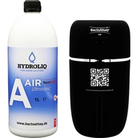 Bactoattaq Air Kleines Paket Humidificateur avec 1 L de liquide Hydroliq noir 1 set Bactoattaq Air Kleines Paket Humidificateur avec 1 L de liquide Hydroliq noir 1 set