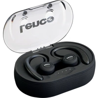 Lenco EPB-460BK Oreillette Bluetooth noir micro-casque, arceau auriculaire, résistant à la sueur pour le sport Lenco EPB-460BK Oreillette Bluetooth noir micro-casque, arceau auriculaire, résistant à la sueur pour le sport