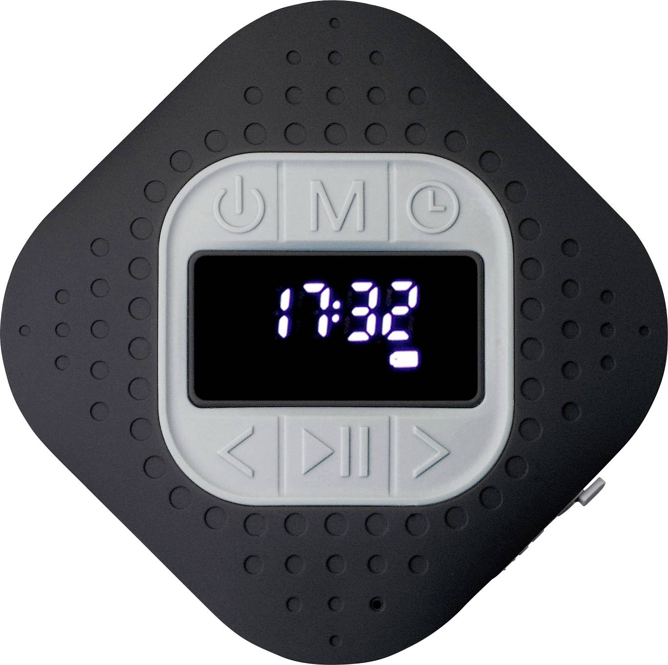 Lenco BAR-013 Radio de salle de bain FM Bluetooth, FM protégé contre les projections d'eau, rechargeable noir
