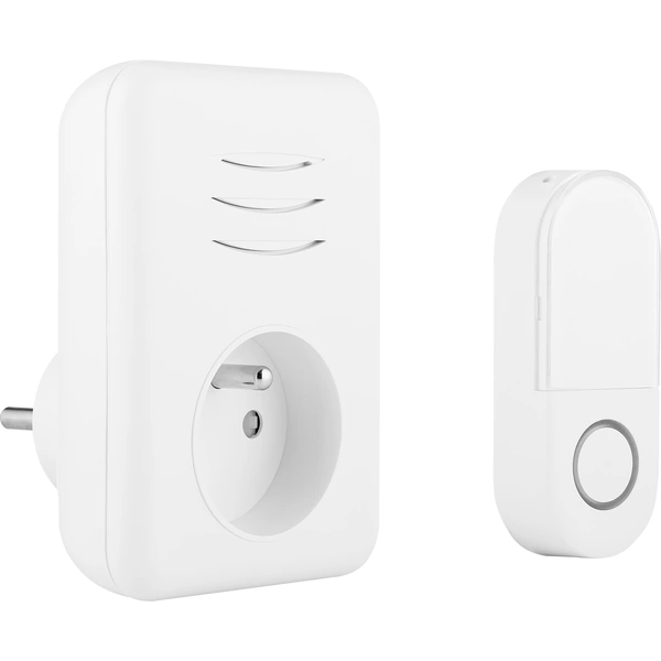 Set complet pour Sonnette sans fil Byron DBY-22315FR 150 m blanc Set complet pour Sonnette sans fil Byron DBY-22315FR 150 m blanc