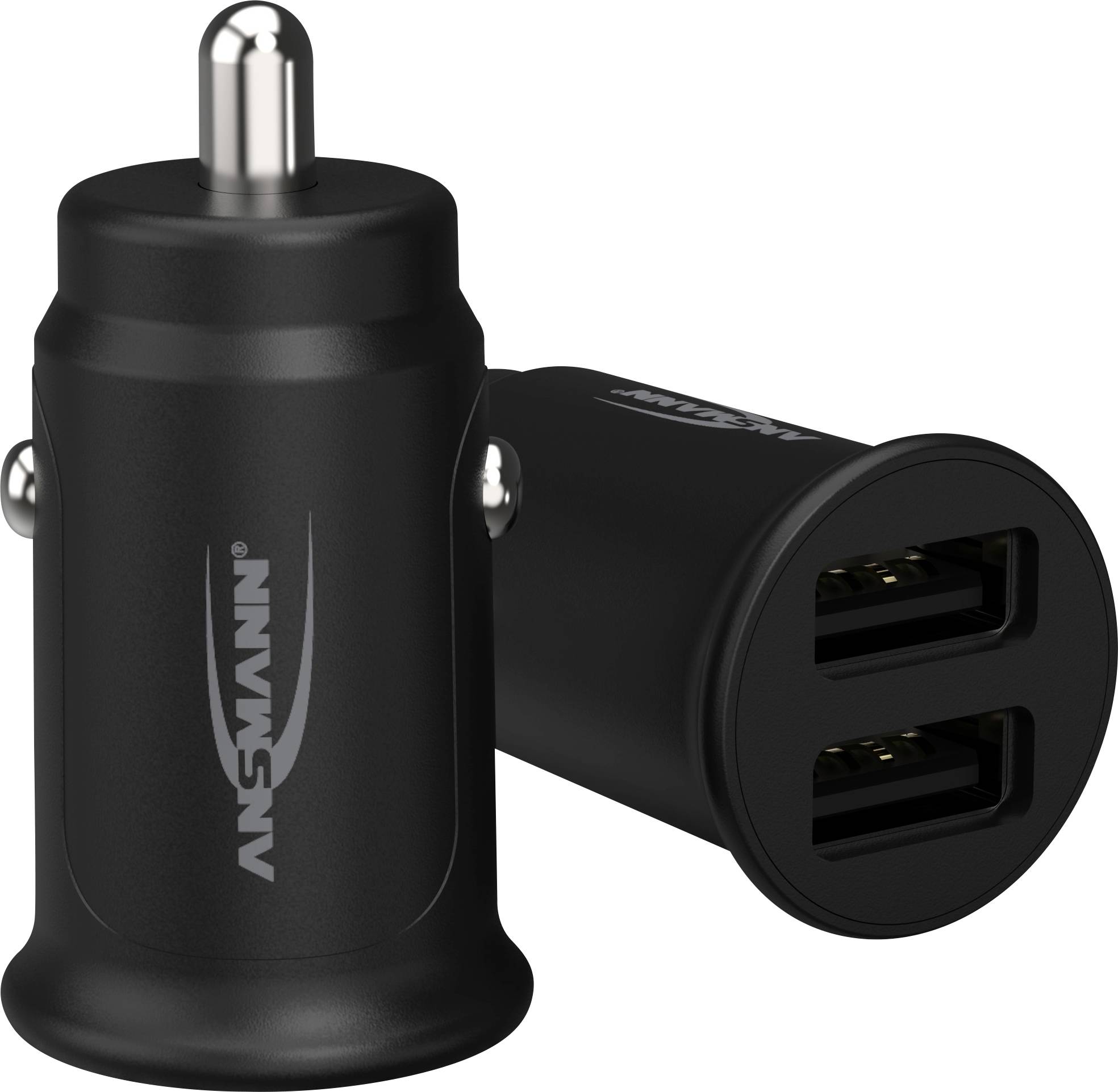 Ansmann InCar Charger CC212 Chargeur USB 12 W 2x USB-A noir pour voiture, pour camion