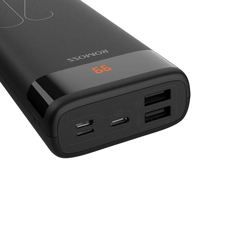 Romoss Ares 20 Powerbank (batterie supplémentaire) 20000 mAh Fast Charge Li-Ion noir Affichage du statut
