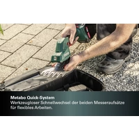 Metabo 601609850 SGS 18 LTX Q sans fil Cisaille à gazon, Sculpte-haie sans batterie Metabo 601609850 SGS 18 LTX Q sans fil Cisaille à gazon, Sculpte-haie sans batterie