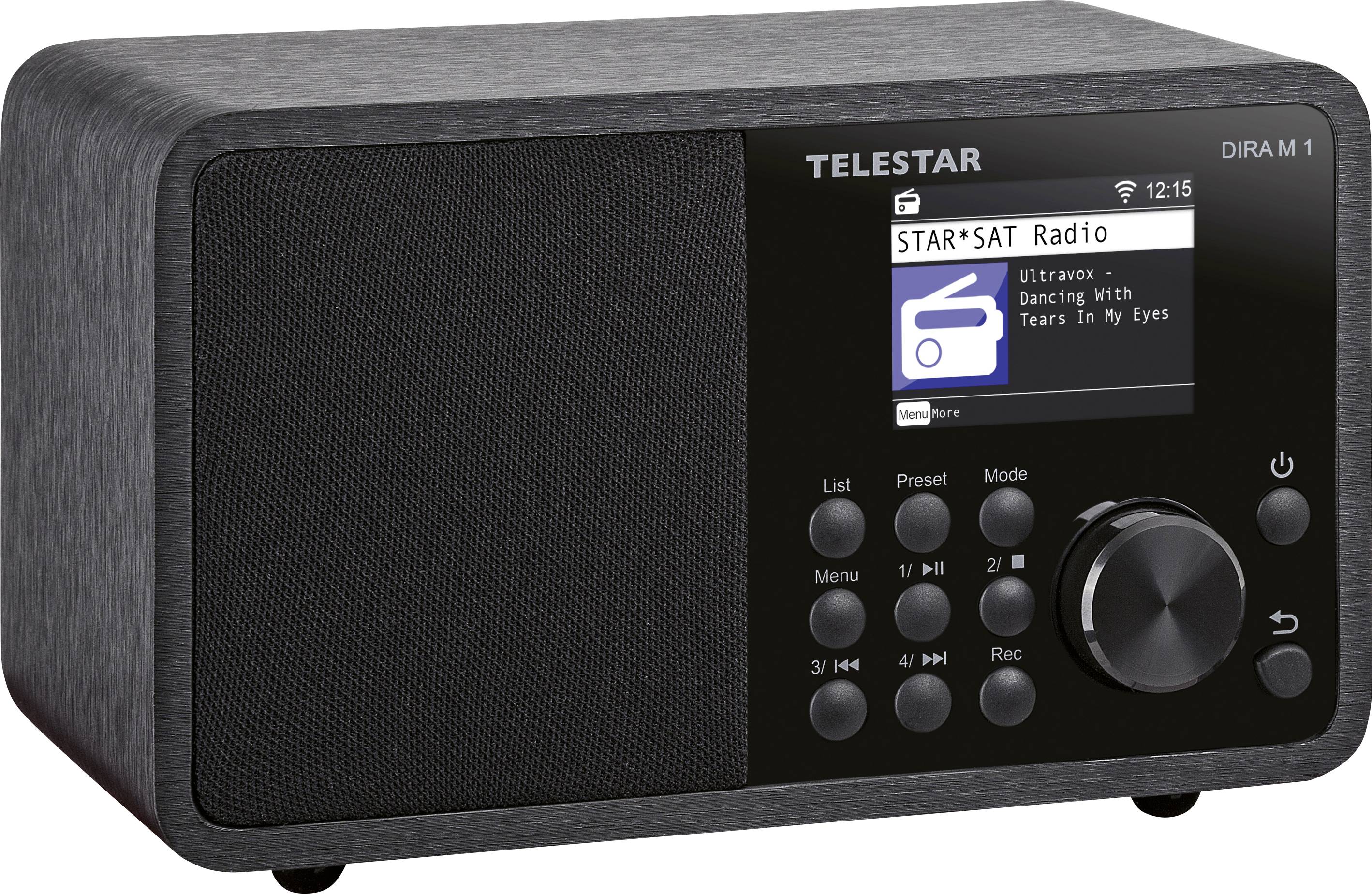 Telestar DIRA M 1 Radio de table Internet Internet, DAB+, FM AUX, Bluetooth, DLNA, USB, WiFi, radio internet fonction