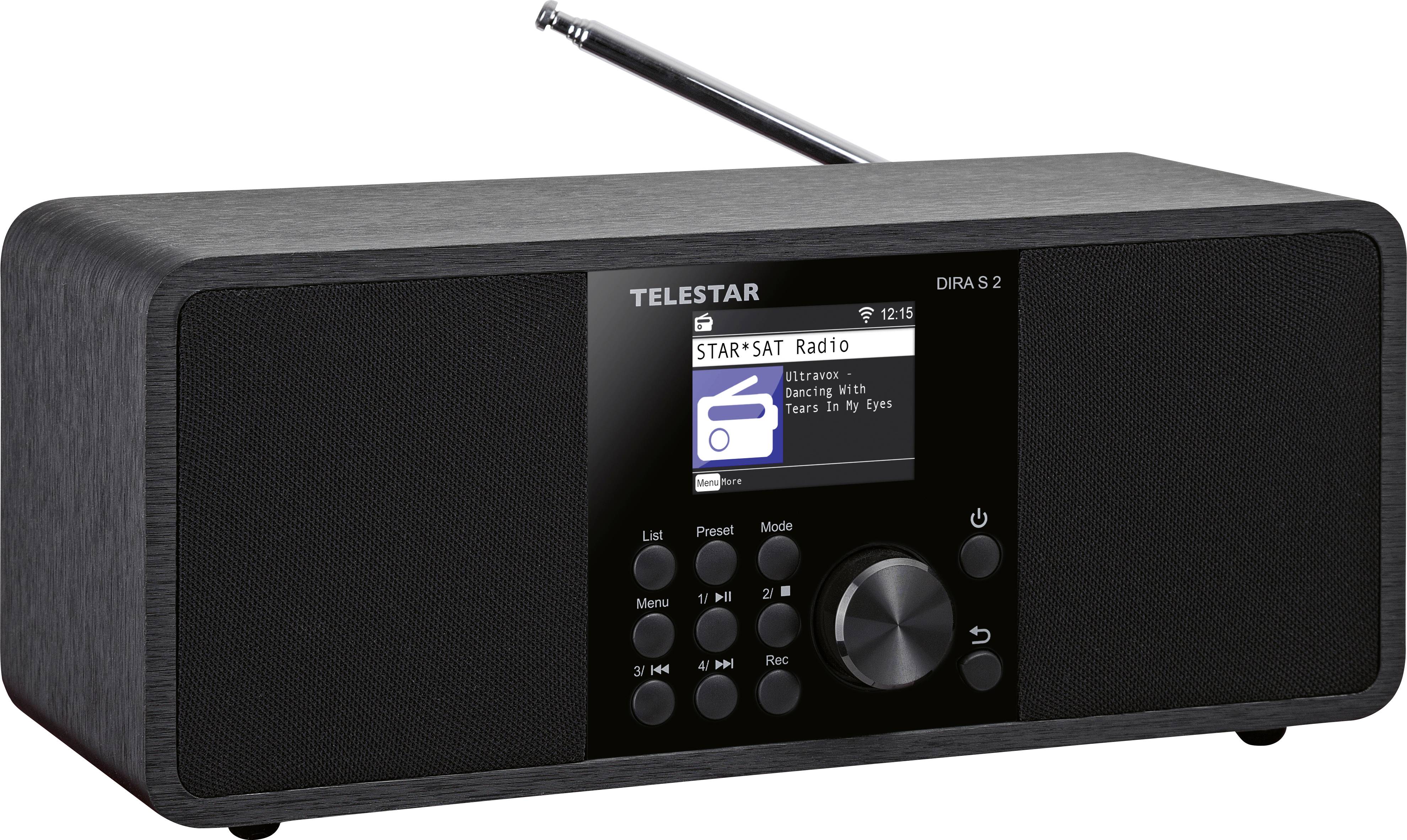 Telestar DIRA S 2 Radio de table Internet Internet, DAB+, FM AUX, Bluetooth, DLNA, USB, WiFi, radio internet fonction