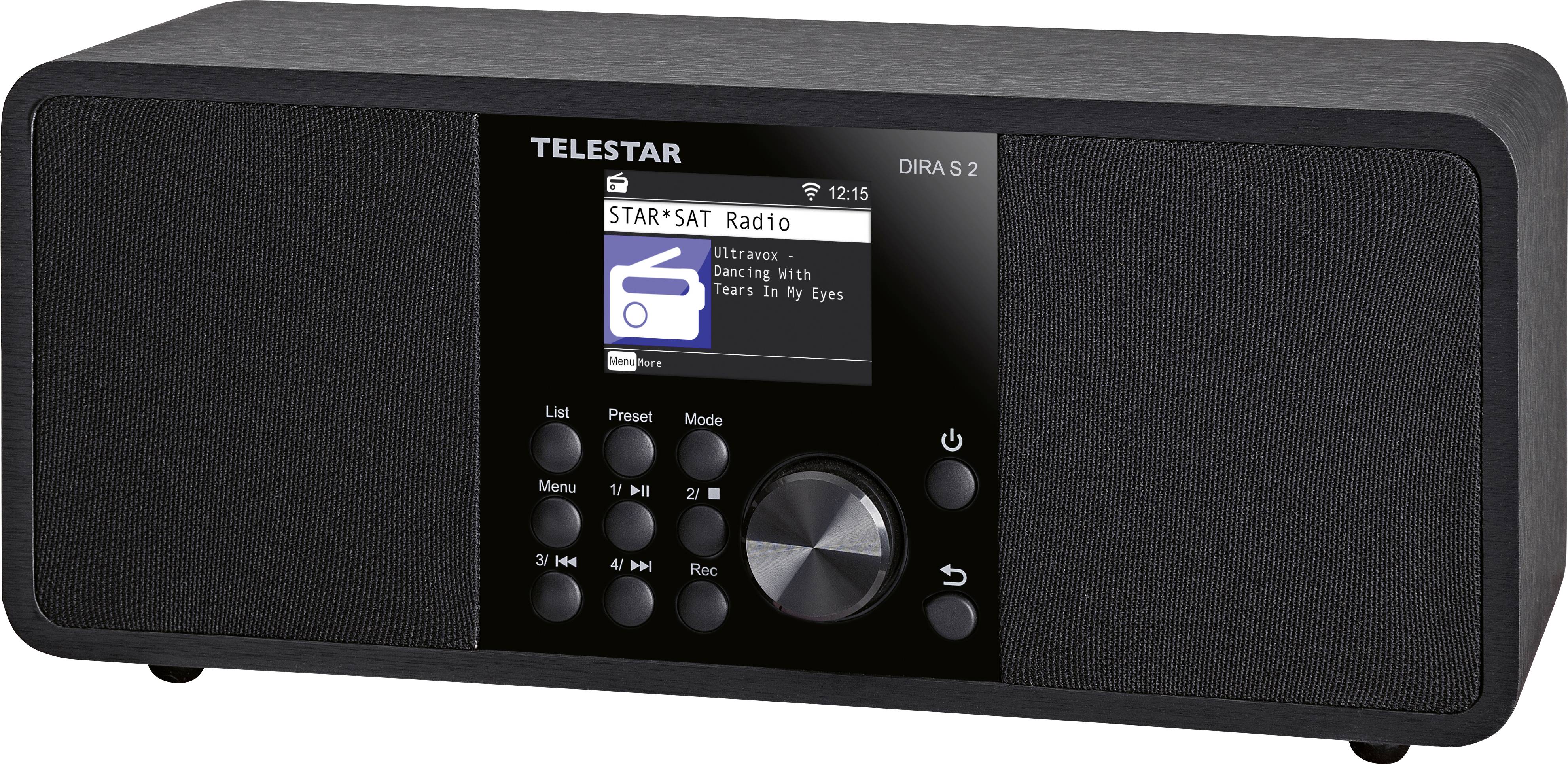 Telestar DIRA S 2 Radio de table Internet Internet, DAB+, FM AUX, Bluetooth, DLNA, USB, WiFi, radio internet fonction