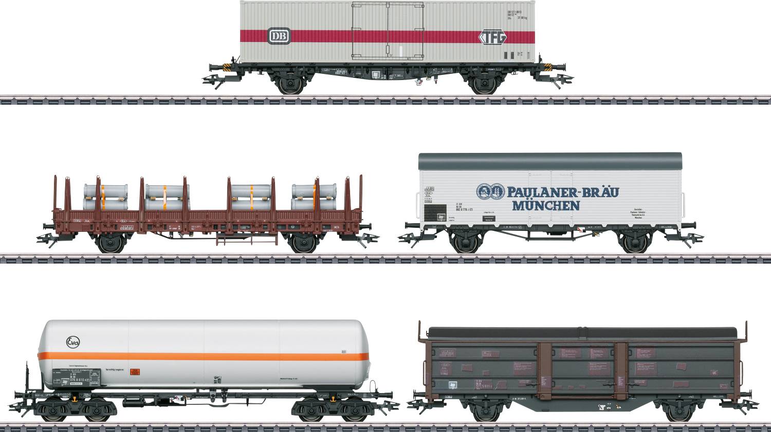 Märklin 047370 Wagon de marchandises pour la série 194 de la DB, lot de 5